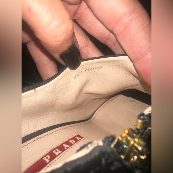 Prada open toe ankle boots / heels. Black leather. Size 40 - Picture 11 of 12